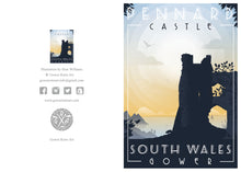 Load image into Gallery viewer, A6 Greeting Card (Pennard Castle) Gower Peninsula