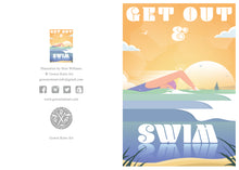 Load image into Gallery viewer, A6 Greeting Card (Get Out &amp; Swim) Swansea Bay