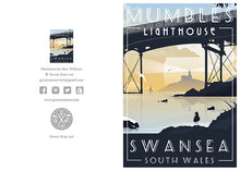 Load image into Gallery viewer, A6 Greeting Card (Mumbles Lighthouse) Swansea