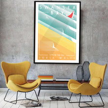 Load image into Gallery viewer, Swansea Bay (City by the sea) Modern & Minimalistic Print