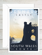 Load image into Gallery viewer, A6 Greeting Card (Pennard Castle) Gower Peninsula