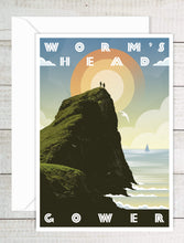 Load image into Gallery viewer, A6 Greeting Card (Worm&#39;s Head) Gower