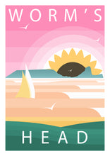 Load image into Gallery viewer, Worm&#39;s Head (Gower Peninsula) Modern &amp; Minimalistic Print