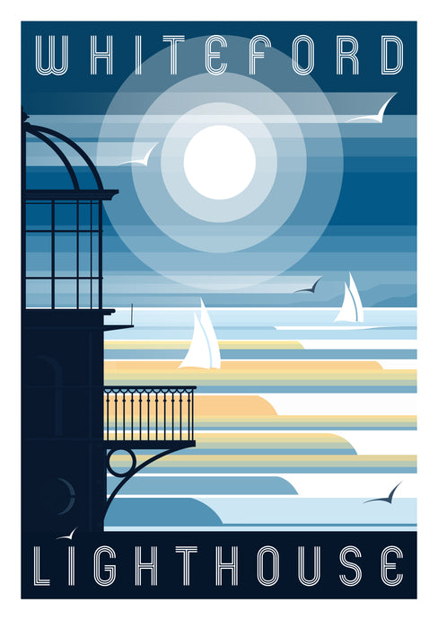 Whiteford Lighthouse (Whiteford Sands) Modern & Minimalistic Print