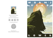 Load image into Gallery viewer, A6 Greeting Card (Worm&#39;s Head) Gower