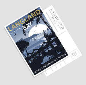 Langland Bay (Beautiful one day, perfect the next) A6 Postcard