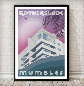Rotherslade. Mumbles (80's Miami style)