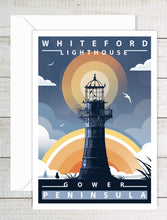 Load image into Gallery viewer, A6 Greeting Card (Whiteford Lighthouse) Gower Peninsula