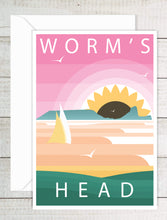 Load image into Gallery viewer, A6 Greeting Card (Worm&#39;s Head) Gower. Modern &amp; Minimalistic.
