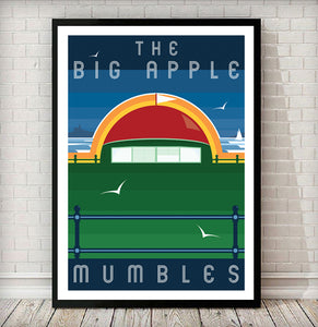 The Big Apple (Mumbles, South Wales) Modern & Minimalistic Print