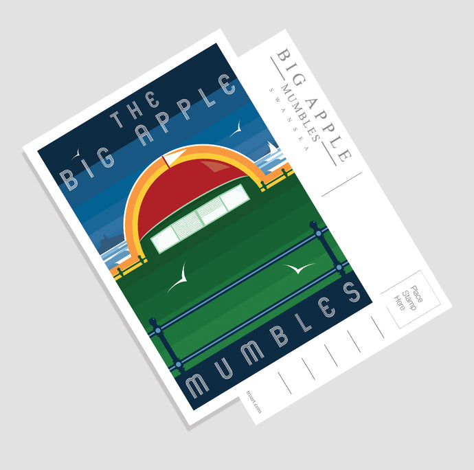 Big Apple / Mumbles (Modern & Minimalistic A6 Postcard)