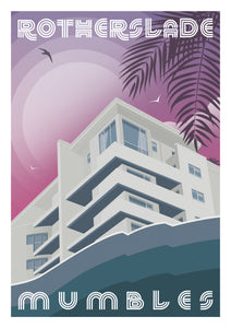 Rotherslade. Mumbles (80's Miami style)