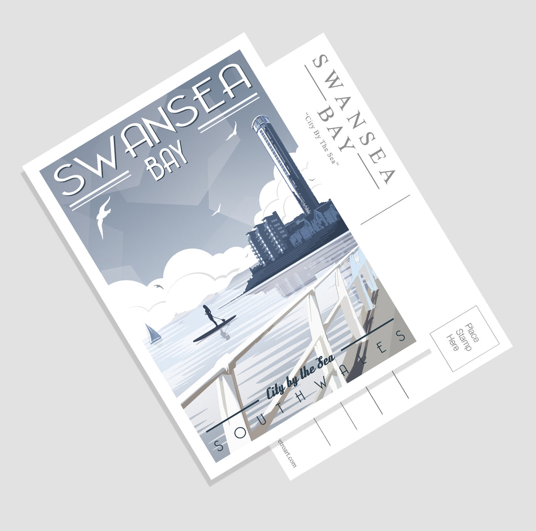Swansea Bay (City by the sea) A6 Postcard