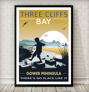 A4 Gift Pack (Bracelet Bay, Langland Bay, Three Cliffs Bay)