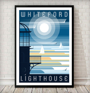 Whiteford Lighthouse (Whiteford Sands) Modern & Minimalistic Print